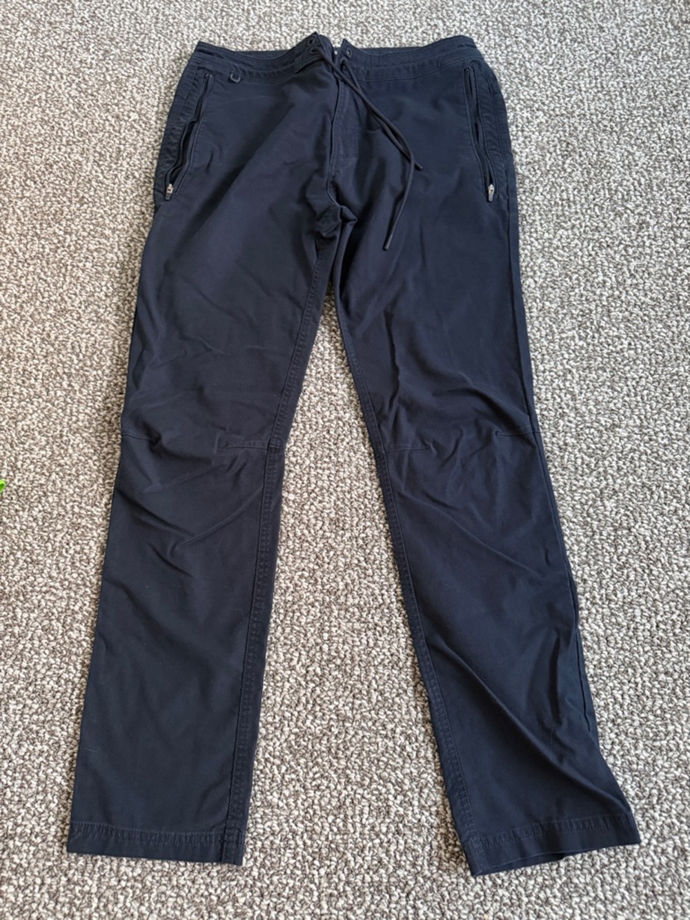 Roark Navy Zippered Drawstring Chino Pants